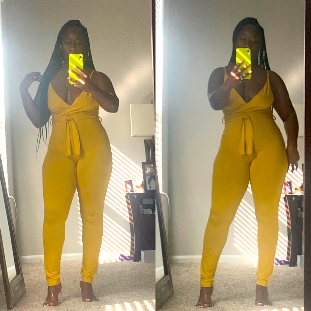 2/$35 Mustard Yellow Jumpsuit